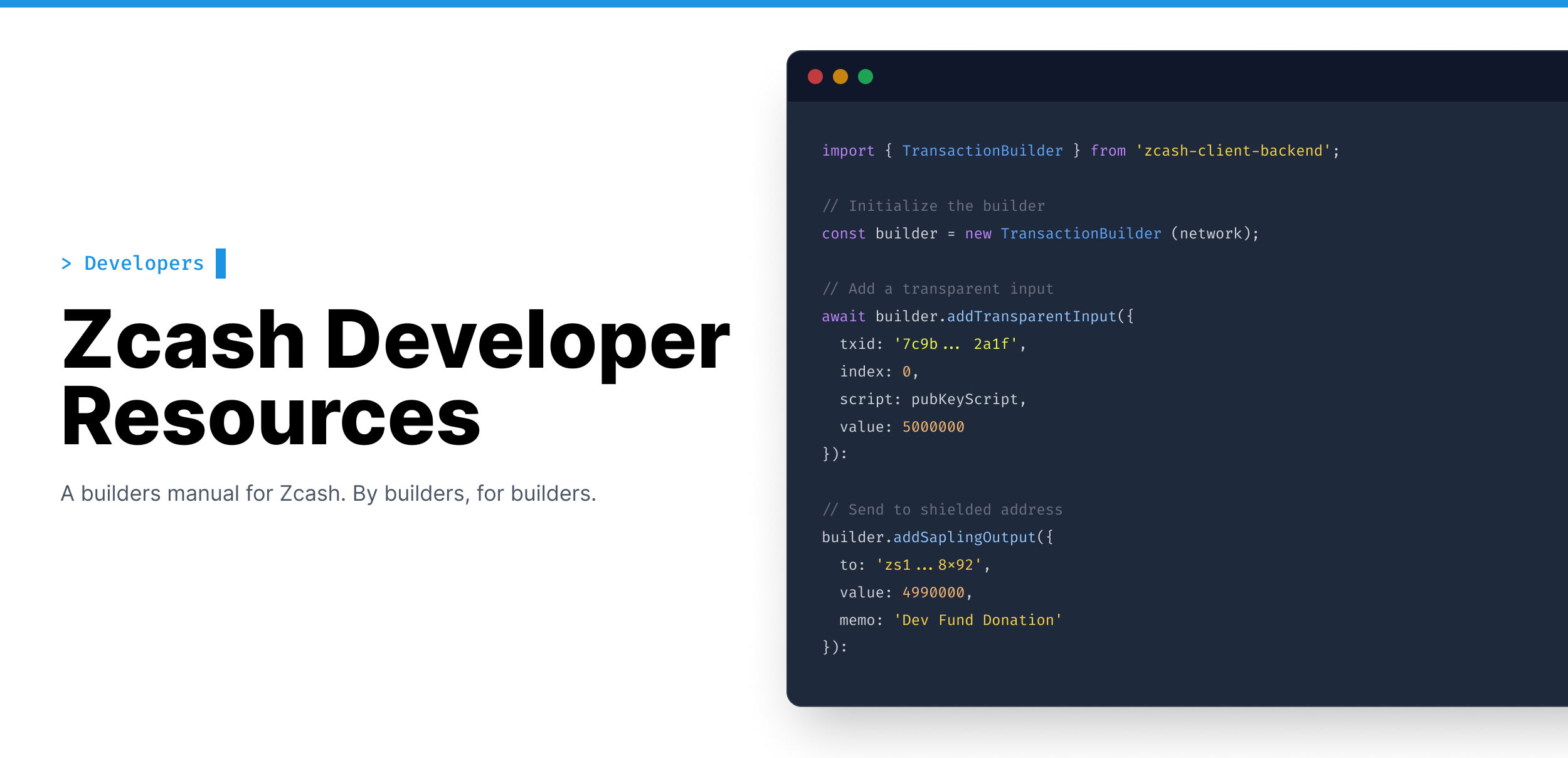 Zcash Developer Resources